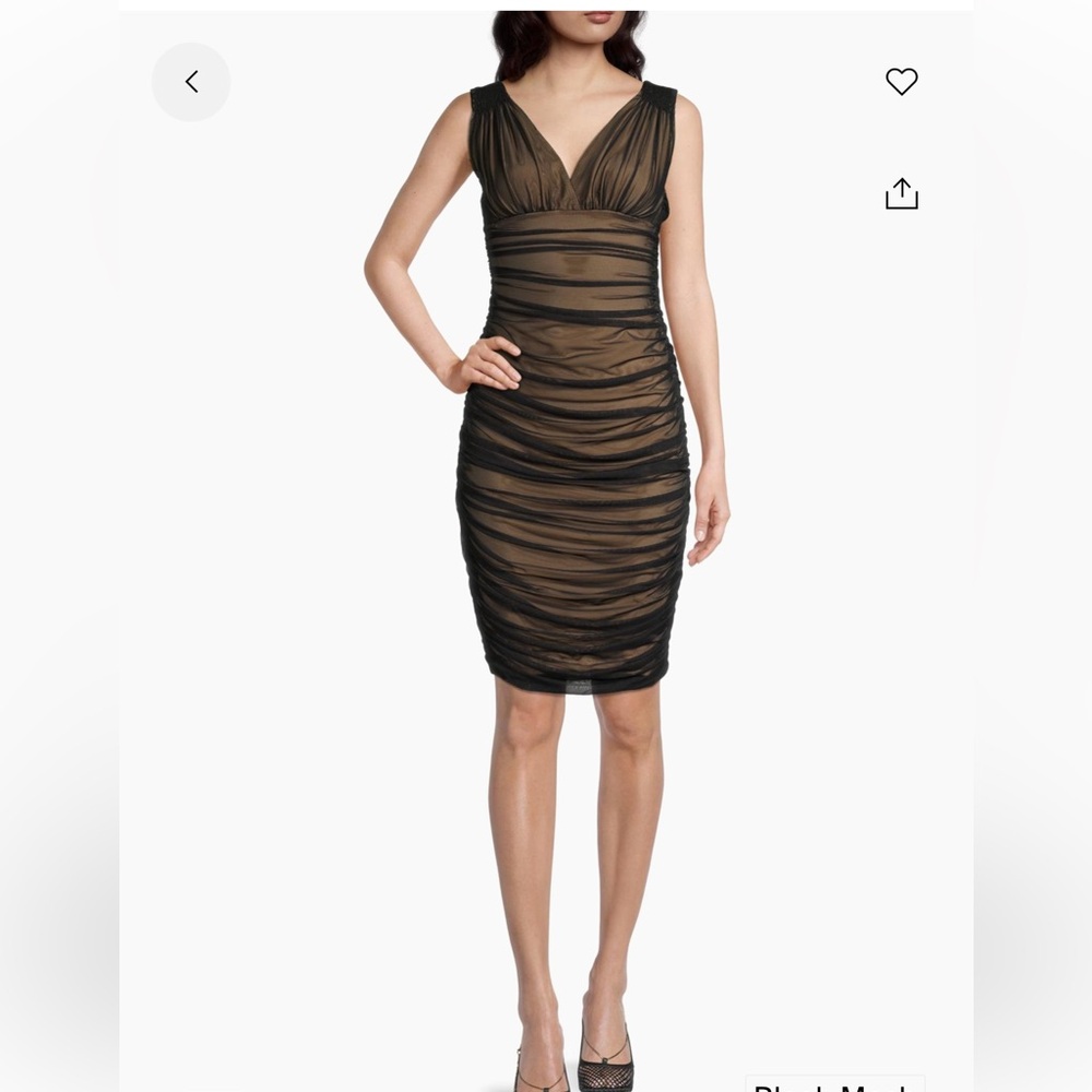 Norma Kamali Tara Ruched Sheath Dress